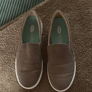Dr. Scholl's Woman’s Tan Slip-On Loafers